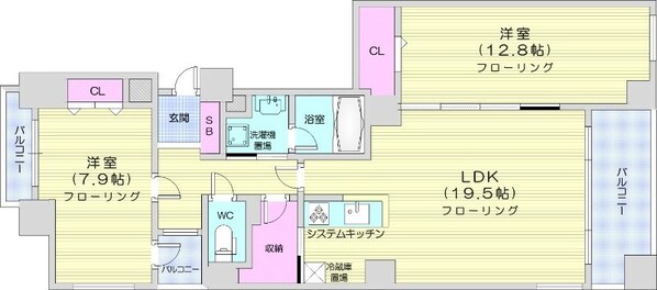 西１１丁目駅 徒歩12分 12階の物件間取画像